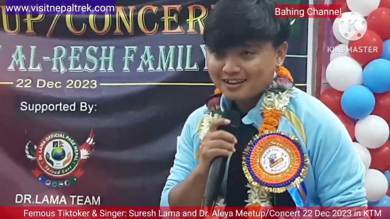 FAMOUS TIKTOKER: DR.ALEEYA SHOAIB & SINGER: SURESH LAMA MEETUP PROGRAM DEC 22 2023 IN KATHMANDU.