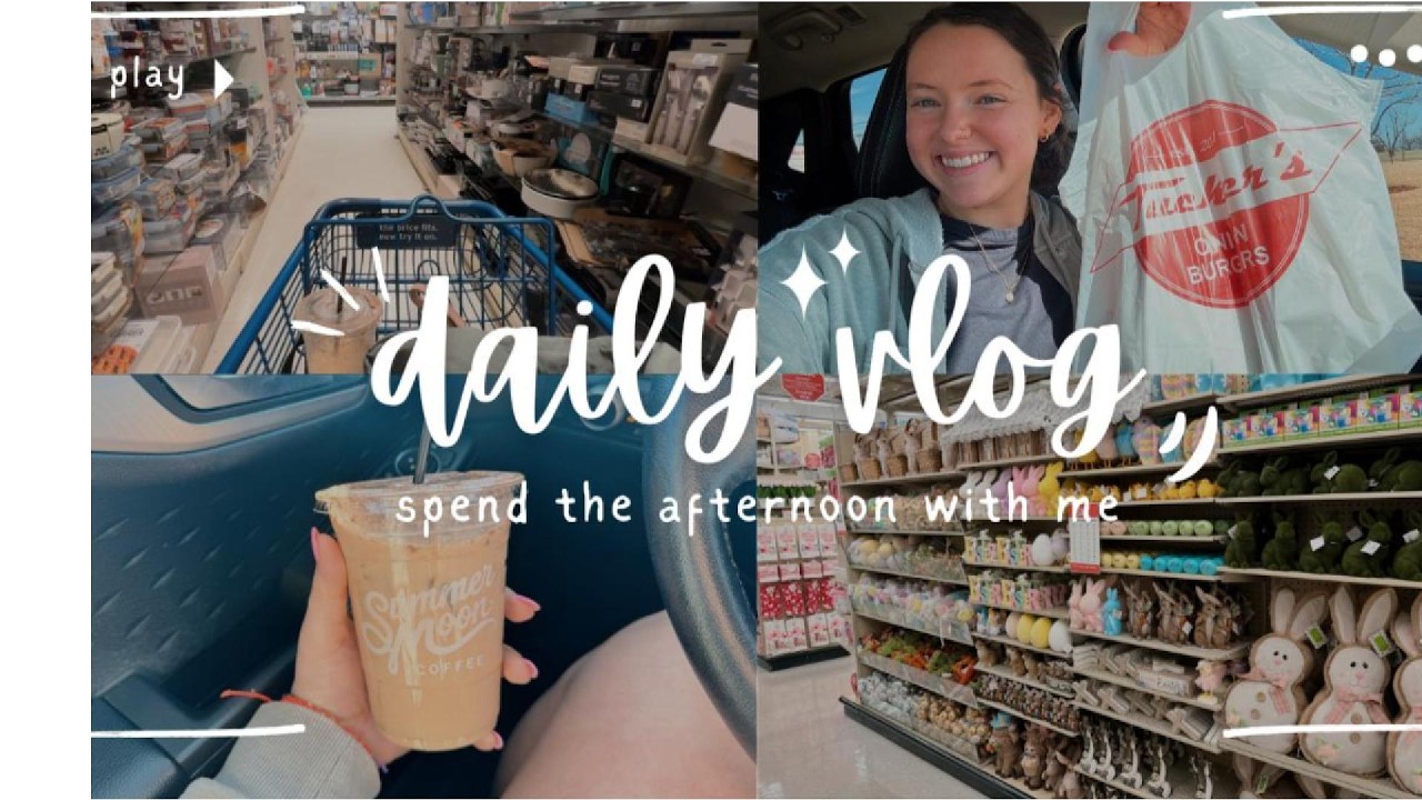 Daily Vlog - come spend the afternoon with me! (coffee, shopping, cleaning, etc.)