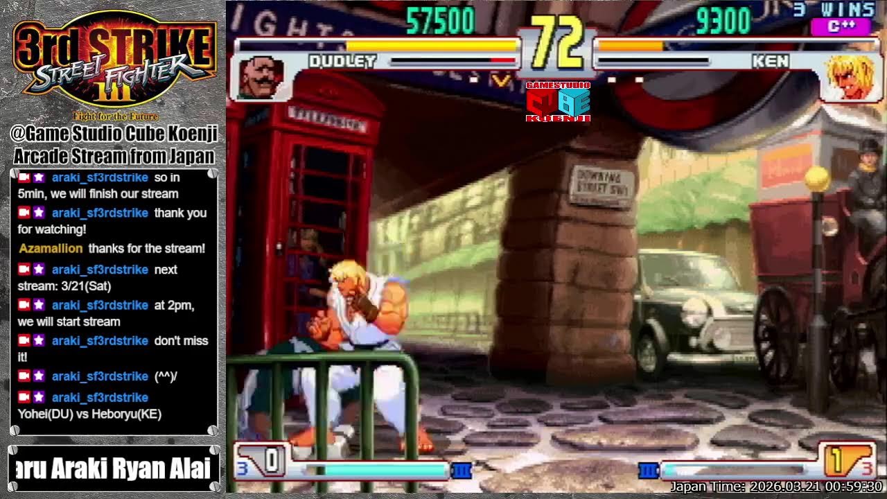 2026.03.20 street fighter III 3rd strike, casual match @Game Studio Cube Koenji