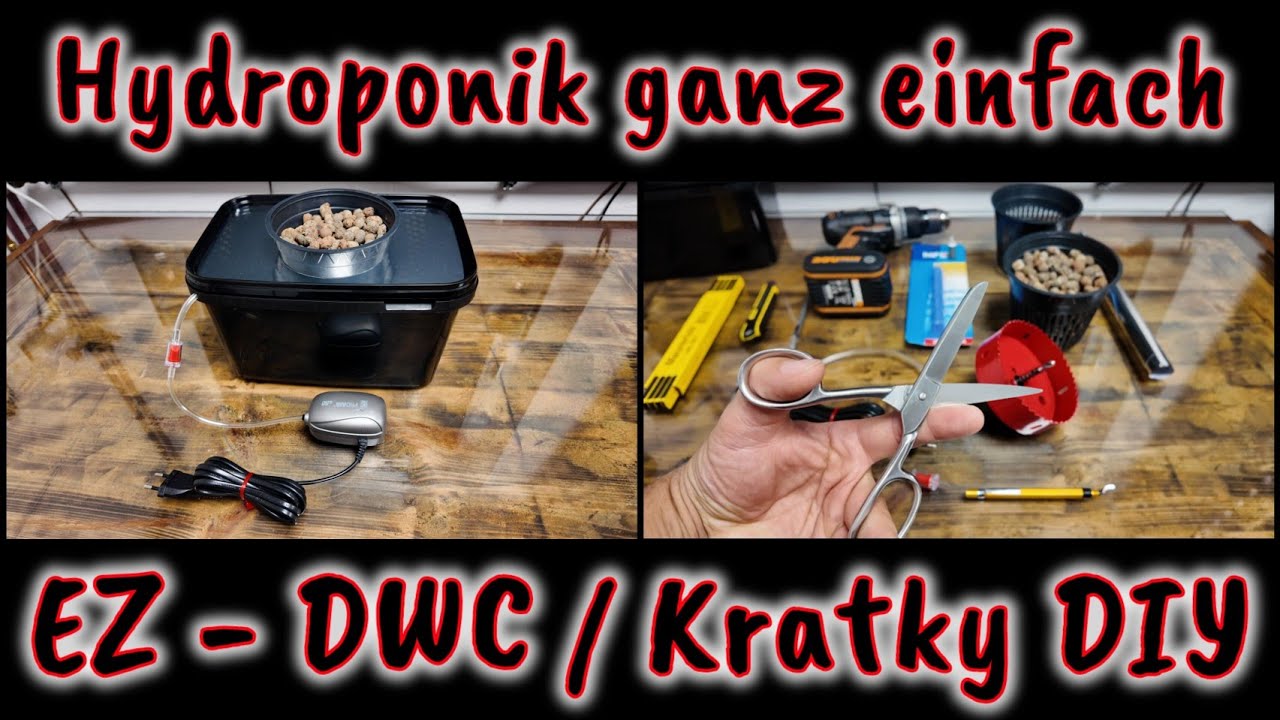 DIY KRATKY & DWC HYDROPONIK SYSTEM Bauanleitung | DEUTSCH | Anfänger Tipps | EIGENBAU KURZ & EINFACH