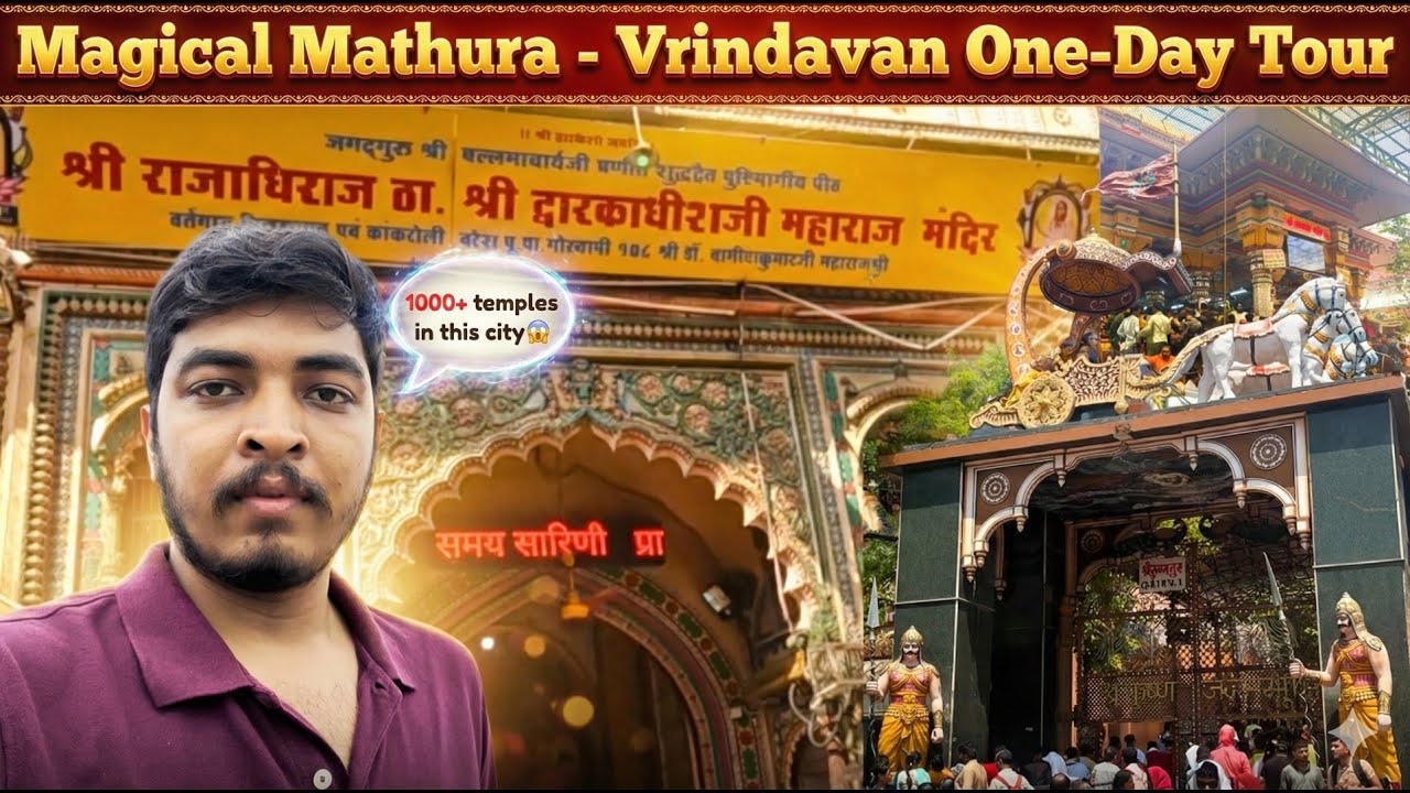 I visited to home of Lord Krishna in Mathura & Vrindavan a day tour | This city has 1000+ temples.