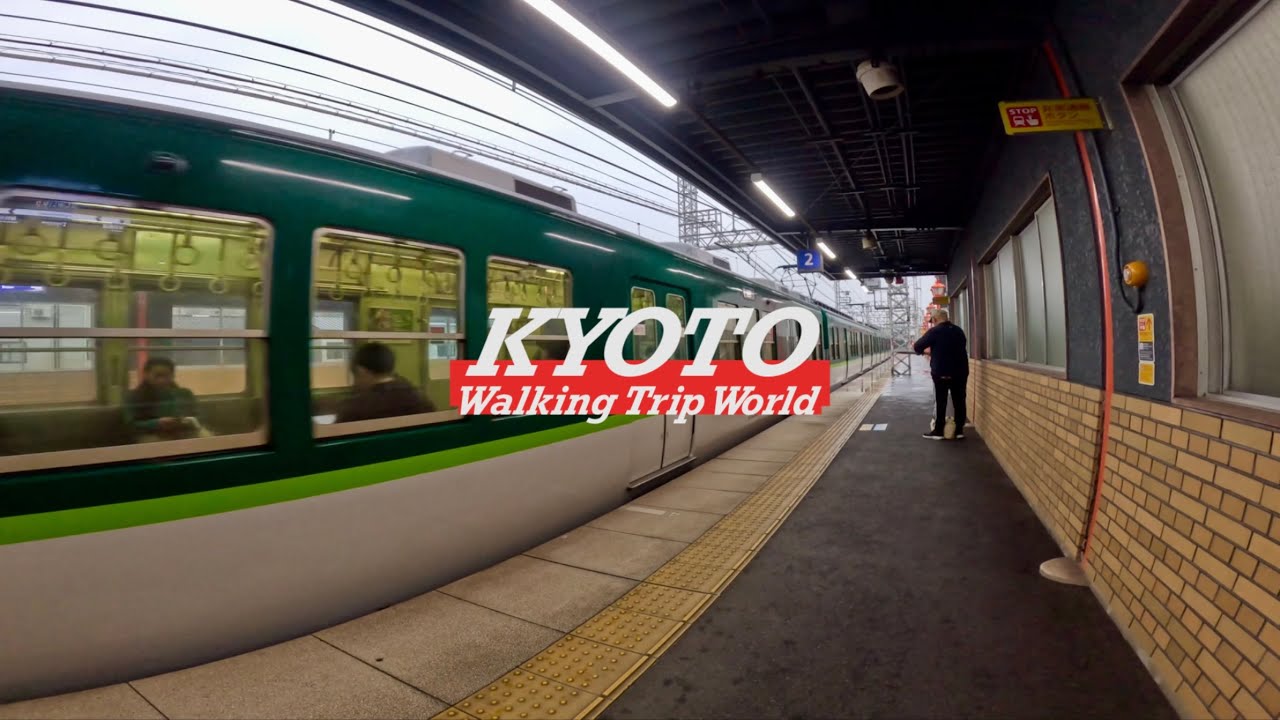 Kyoto to Osaka by Keihan Train 🇯🇵 | Rainy Day Local Line Journey in Japan