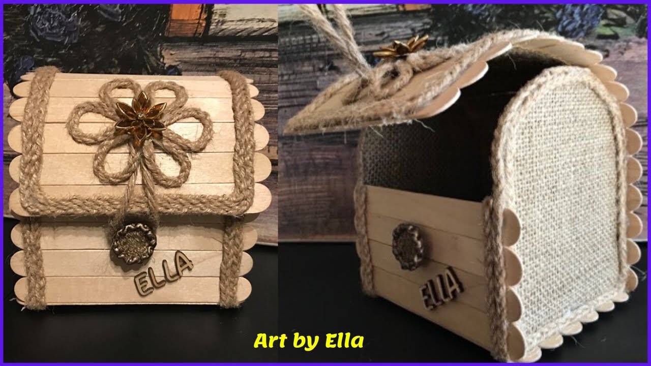 Tutorial🌟💖WOW 💖🌟Cum realizezi un cufăr ușor, rapid si ieftin.O idee creativa ușor de făcut.