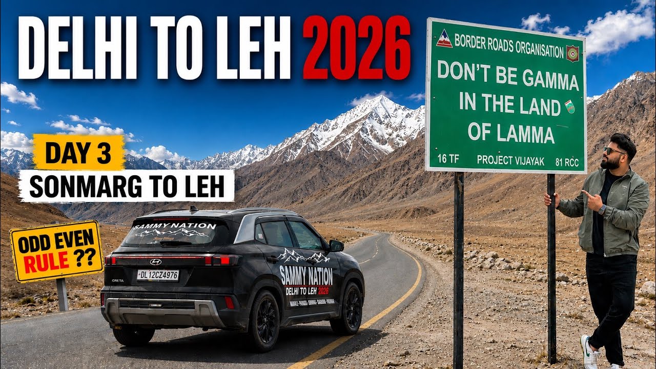 Odd-Even Rule for Leh Entry 🤔 | Sonamarg to Leh | Delhi to Leh 2026 |