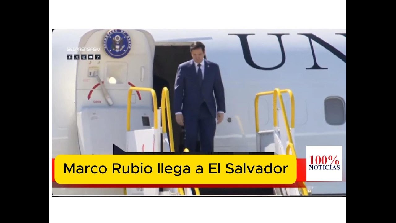 Marco Rubio llega a El Salvador y se hace cargo de la USAID