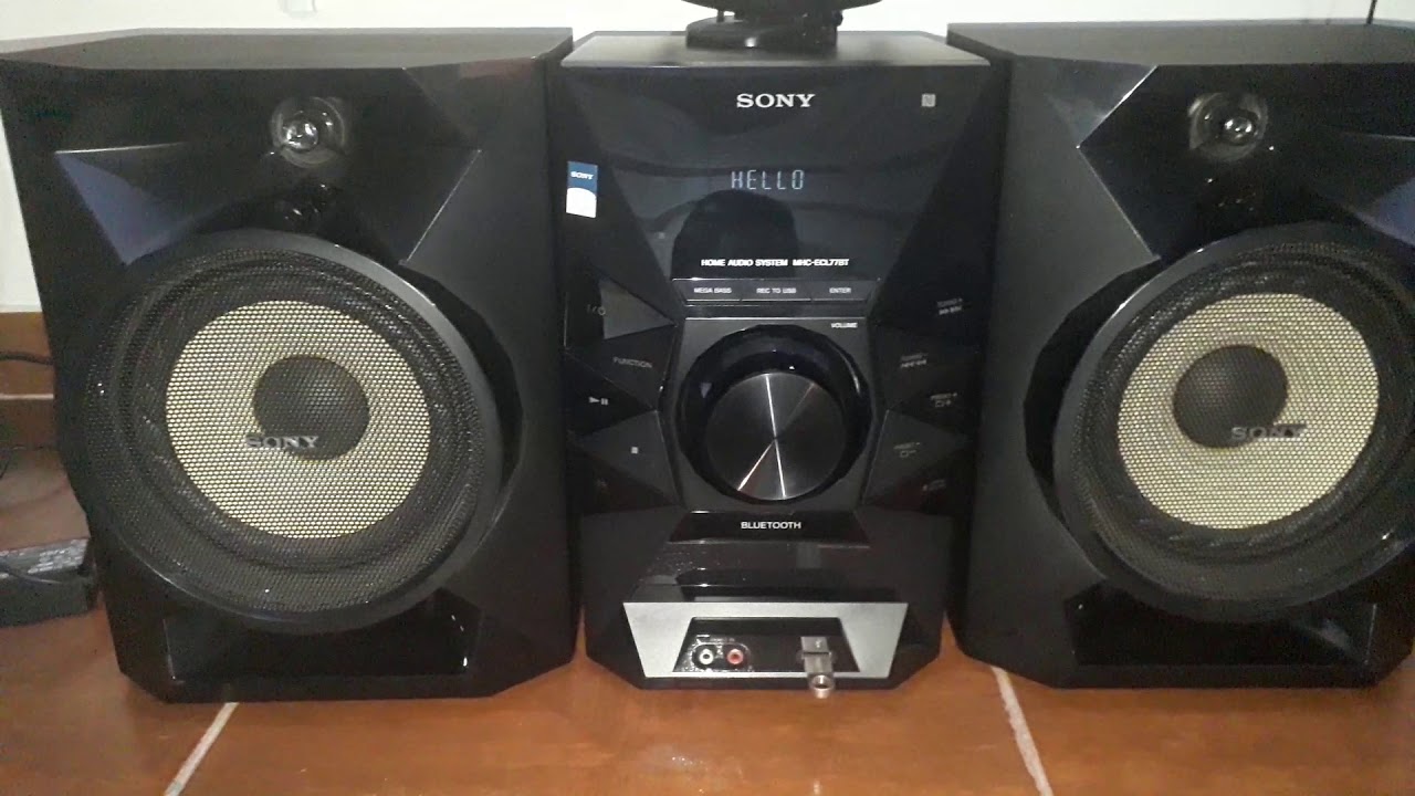 Sony Mhc-ecl77bt muestra de sonido en español!