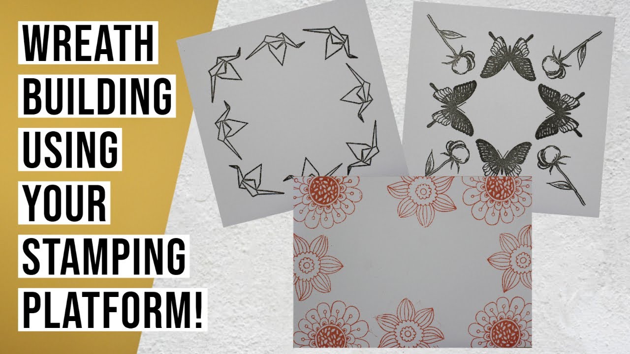 WREATH BUILDING USING YOUR STAMPING PLATFORM // Wreath Building Technique for Card making