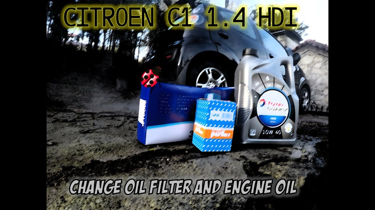 Change the oil and the oil/air filter C1 1.4 HDI #c1 #citroen #oil