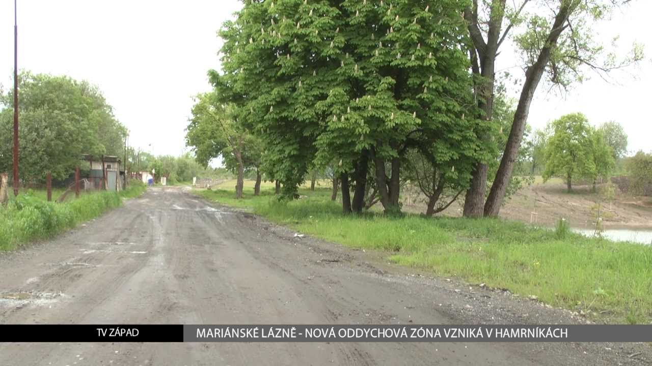 Mariánské Lázně: Nová oddychová zóna vzniká v místě bývalých kasáren Hamrníky (TV Západ)