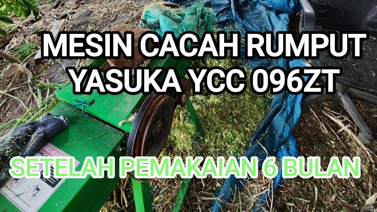 review mesin cacah rumput YASUKA YCC 096ZT mesin giling rumput yasuka AKA proquipt QRC 600-2