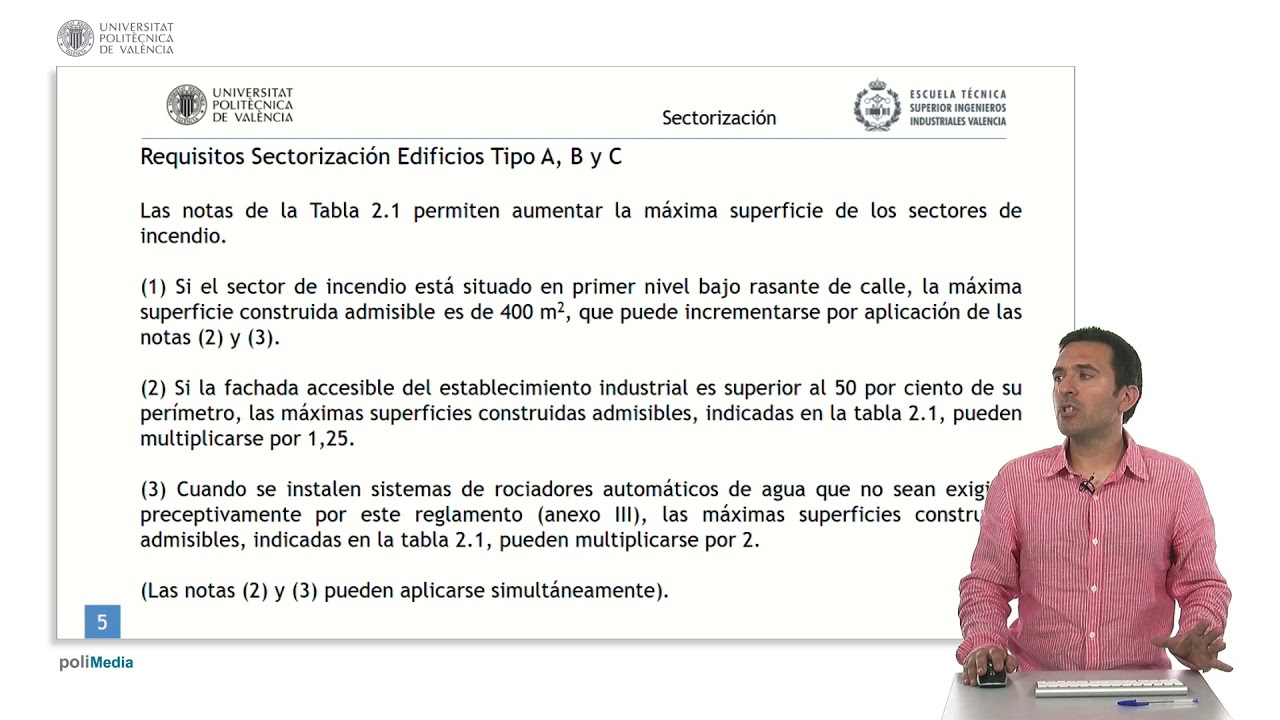 Seguridad contra incendios en establecimientos industriales. Sectorización | 6/9 | UPV