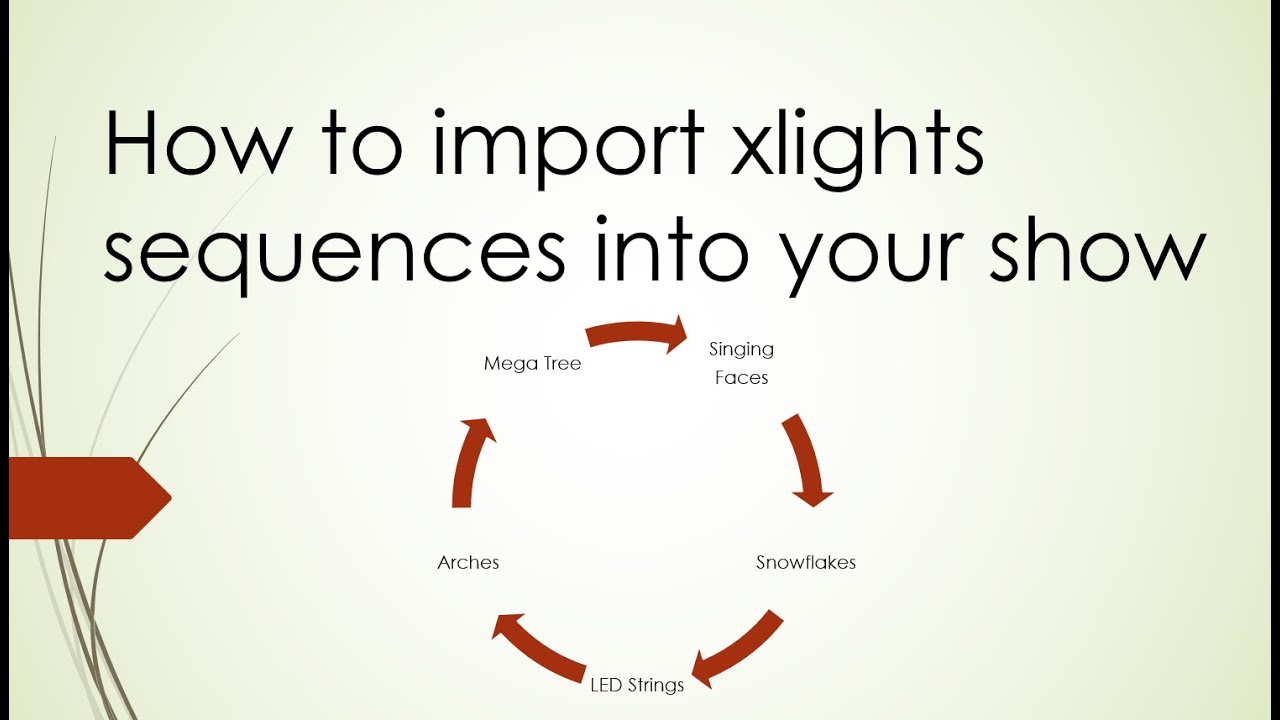 Как импортировать последовательности xlights в ваше световое шоу.