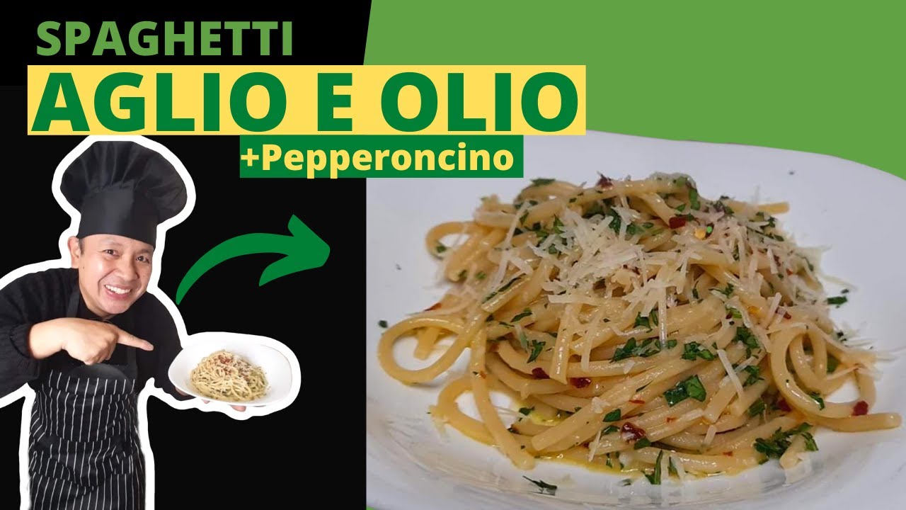 SPAGHETTI AGLIO E OLIO + Pepperoncino #howtocook