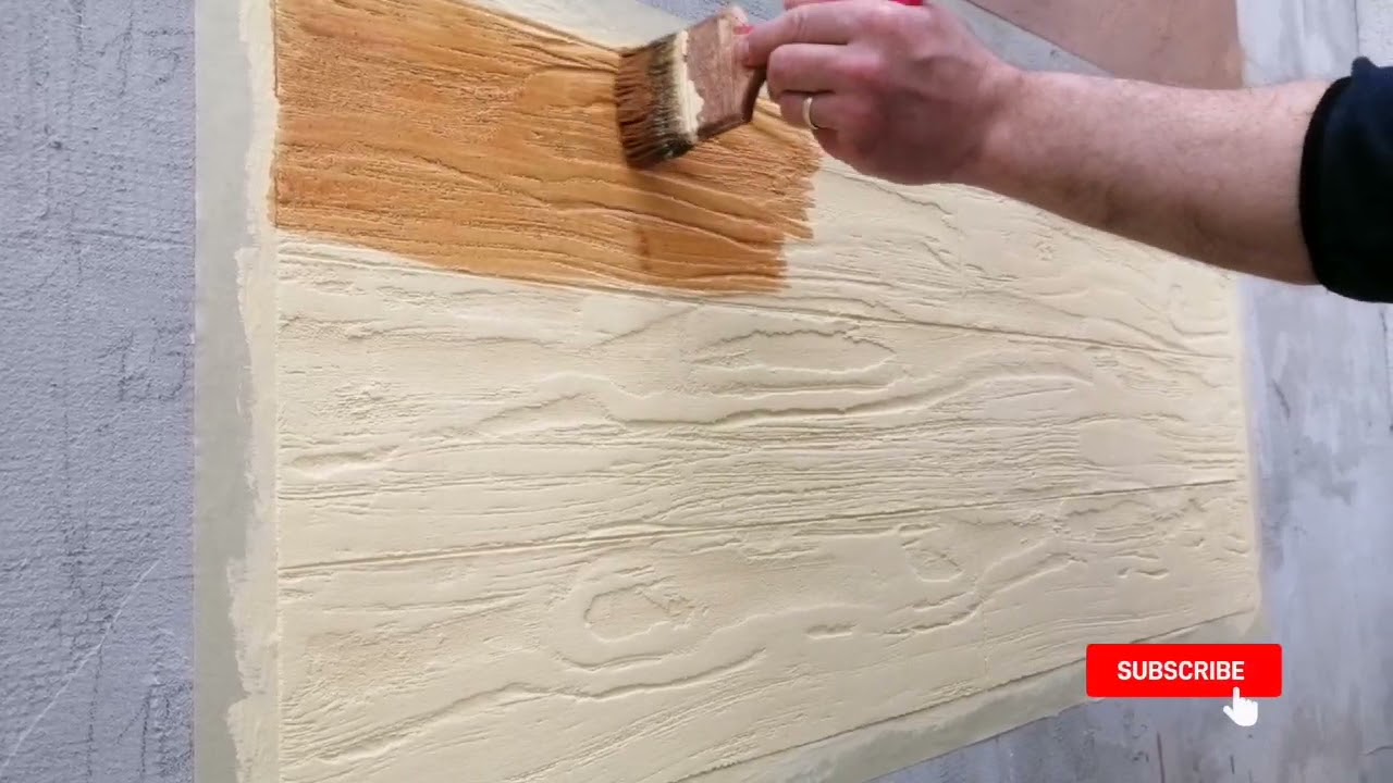 How to make  DECORATIVE WOOD EFFECT.( INCREDIBIL!!!EFECT DECORATIV IMITATIE LEMN).