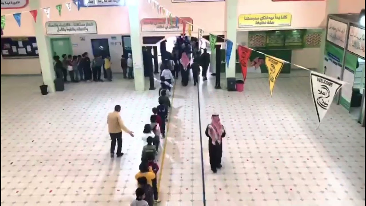 تطبيق عملية الاخلاء مدارس الرواد الاهلية ببريدة