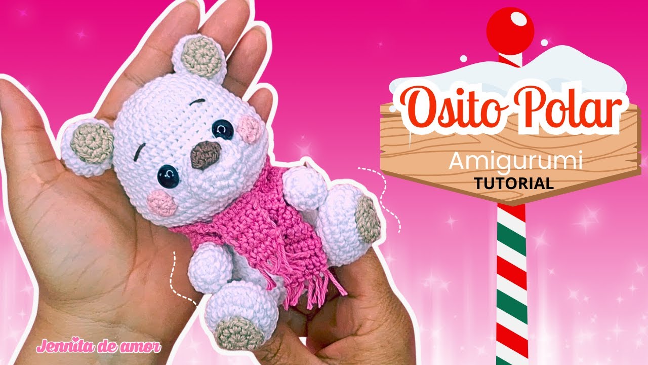 OSITO POLAR  AMIGURUMI  -Patrón en Video Español e Ingles- Amigurumi Tutorial