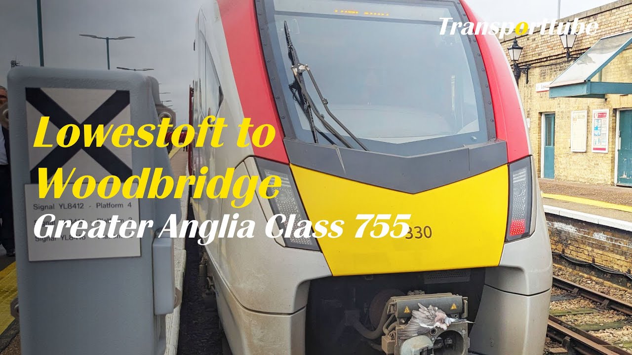 Lowestoft to Woodbridge | Greater Anglia Class 755 | Realtime