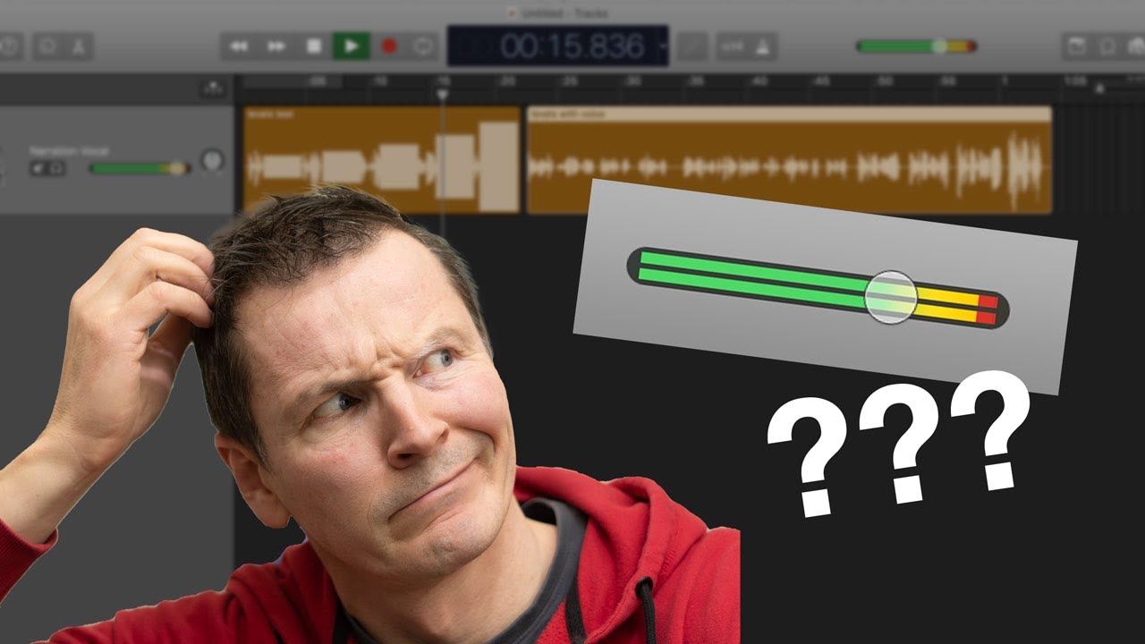 Making sense of GarageBand level meter colour coding
