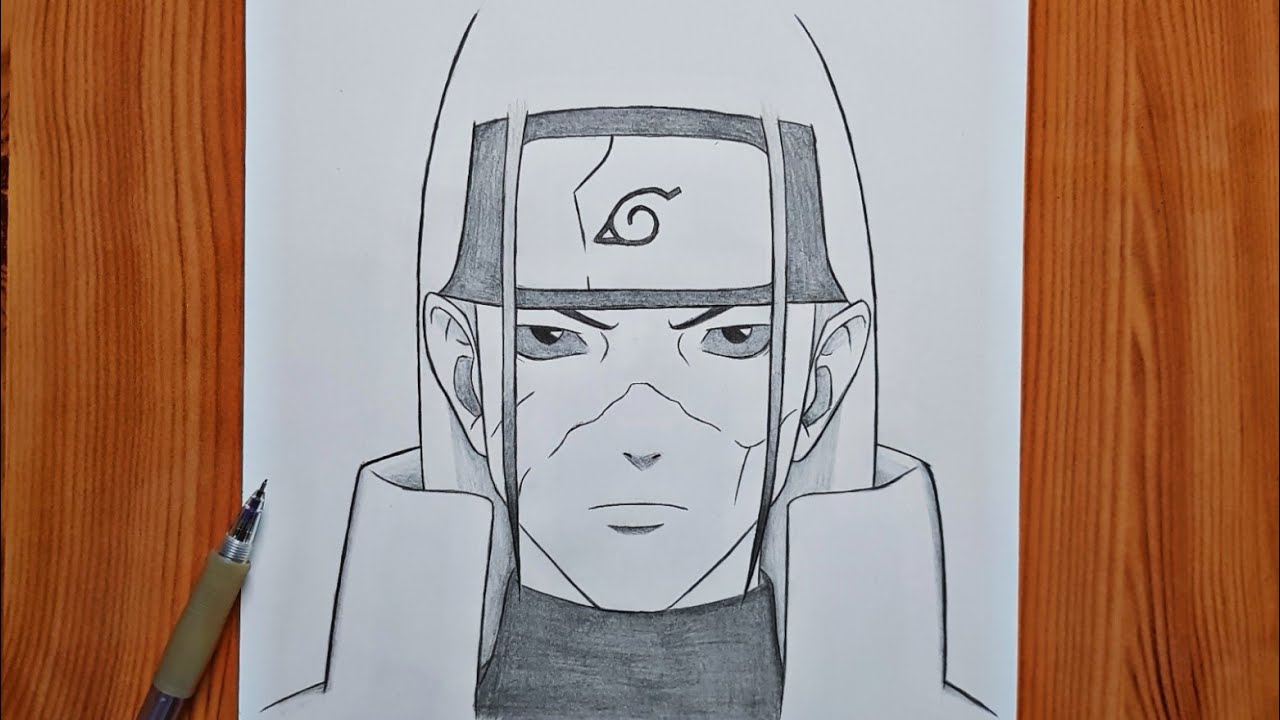 How to draw Hashirama from Naruto | Hashirama step by step | easy anime drawing