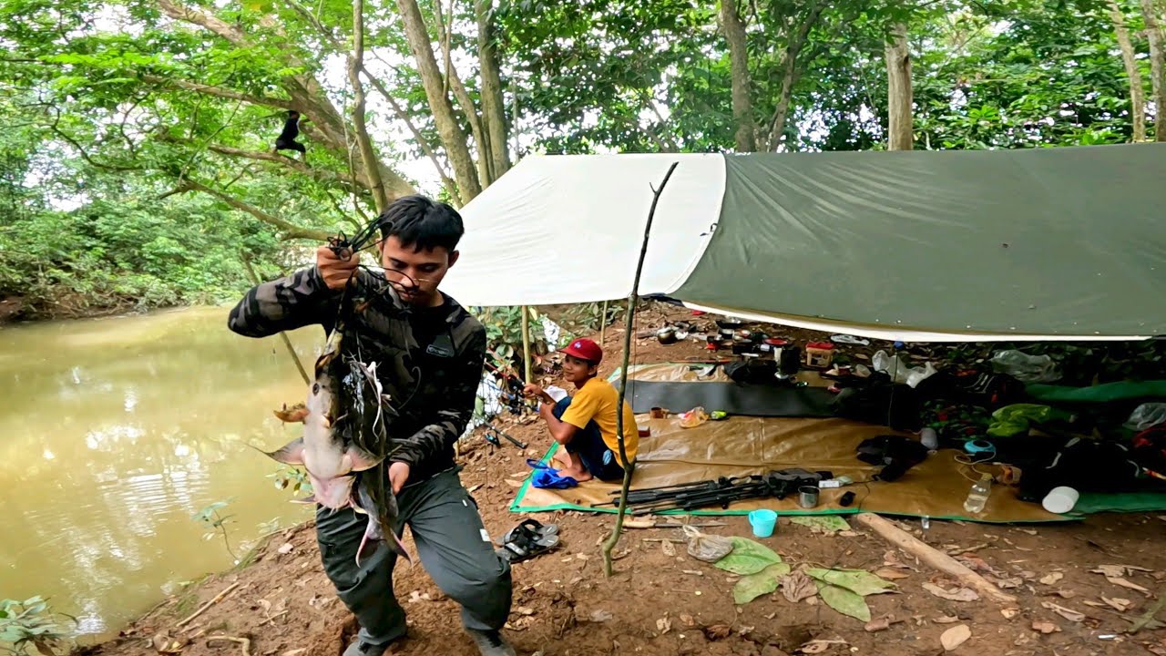 Camping Fishing 2 Hari Mencari Sarang Ikan Besar Di Sungai Kalimantan