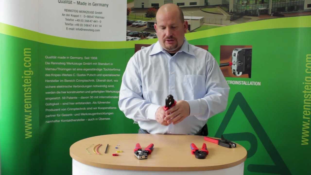 How to crimp ferrules perfectly! Rennsteig's Automatic Self Adjusting Ferrule Crimping Tools
