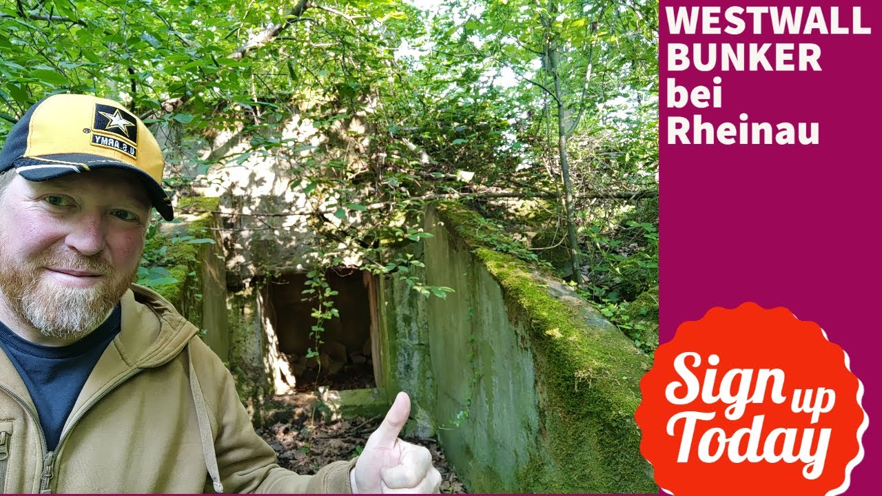 Westwall Bunker bei Rheinau Wehrmacht französische Bulldogge WW2 WK2