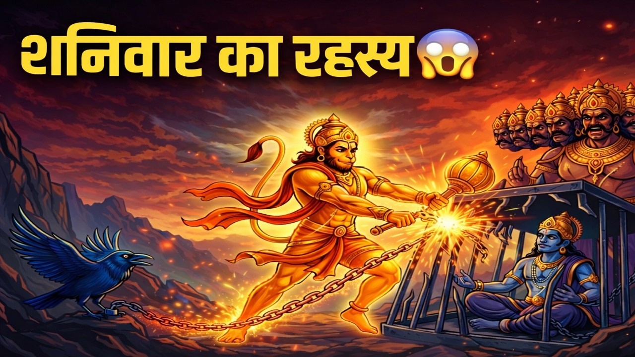 हनुमान ने शनि देव को कैसे बचाया? 😱 शनिवार का रहस्य | True Story