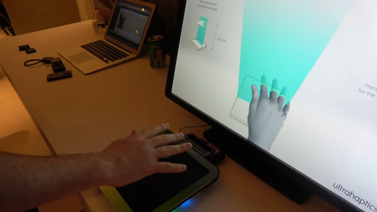Ultrahaptics haptic technology that creates the sensation of touch in mid-air