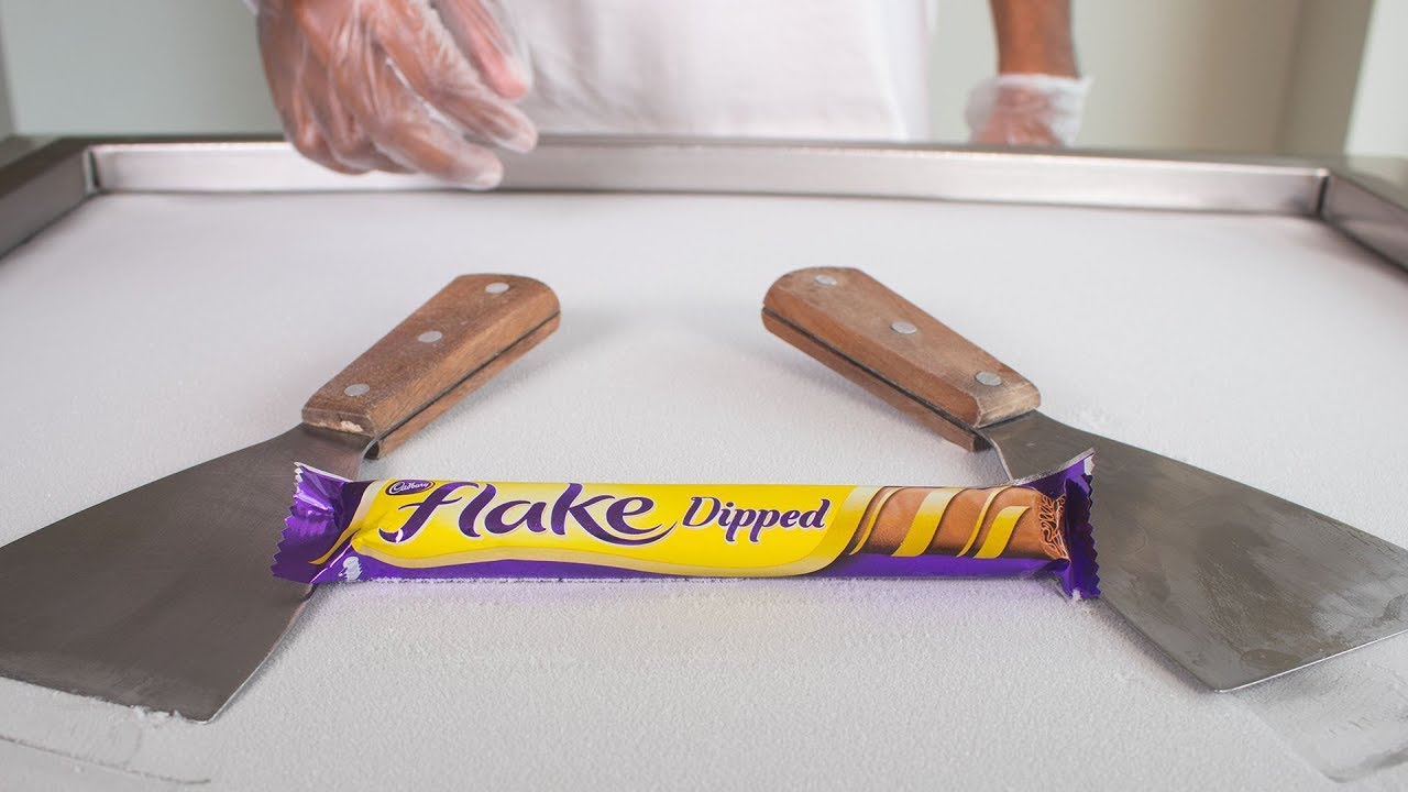 CADBURY FLAKE ICE CREAM ROLLS - SATISFYING ASMR