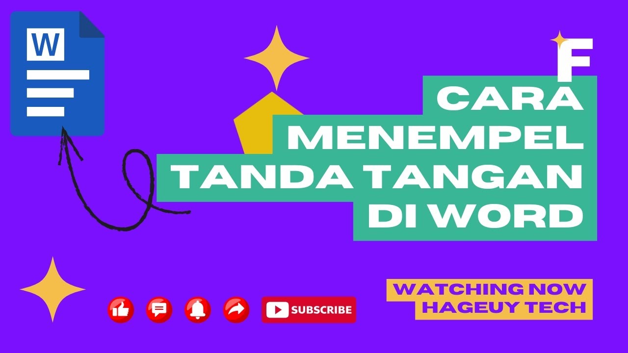 Cara menempel tanda tangan di word