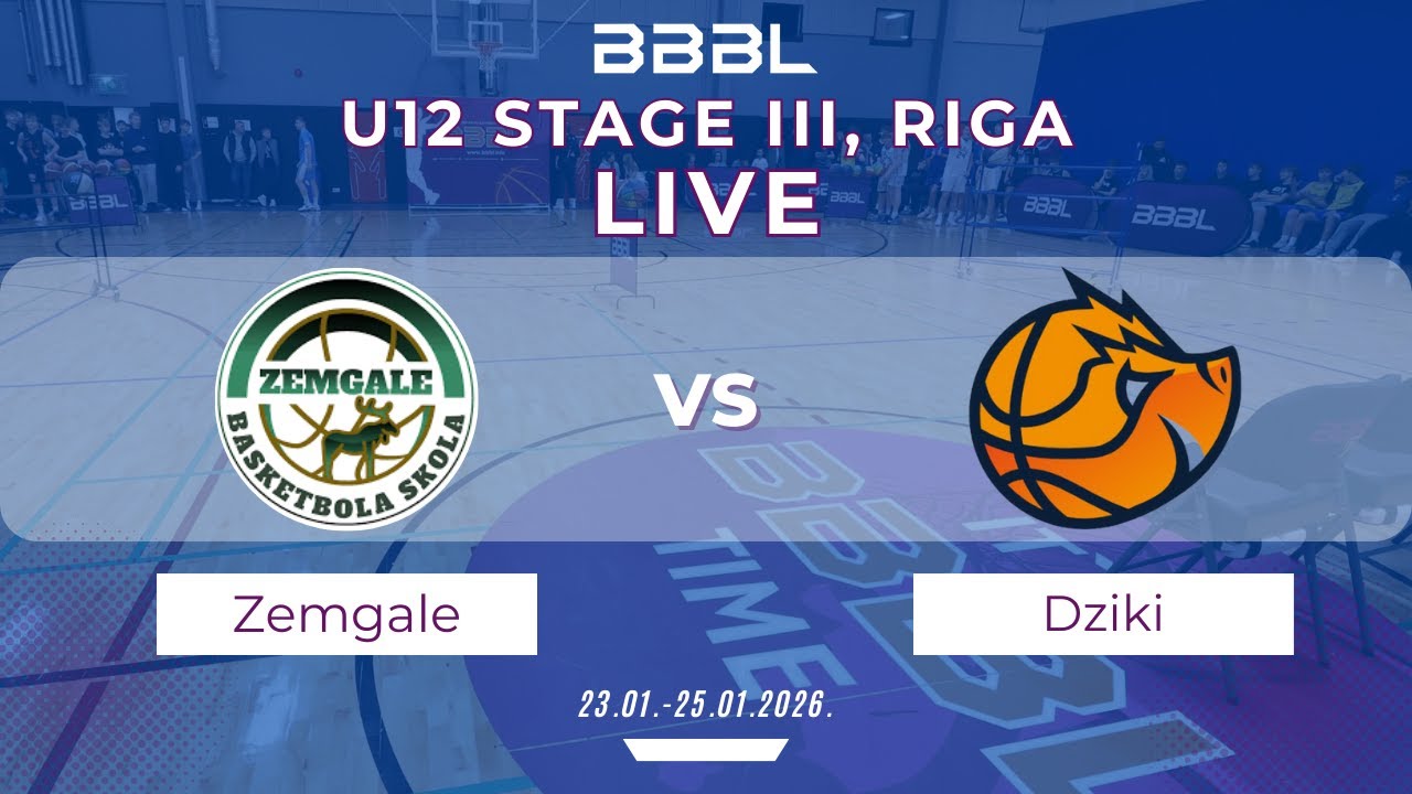 BS Zemgale 2014 vs Akademia Mlodych Dzikow 2014 | BBBL U12 | Stage III