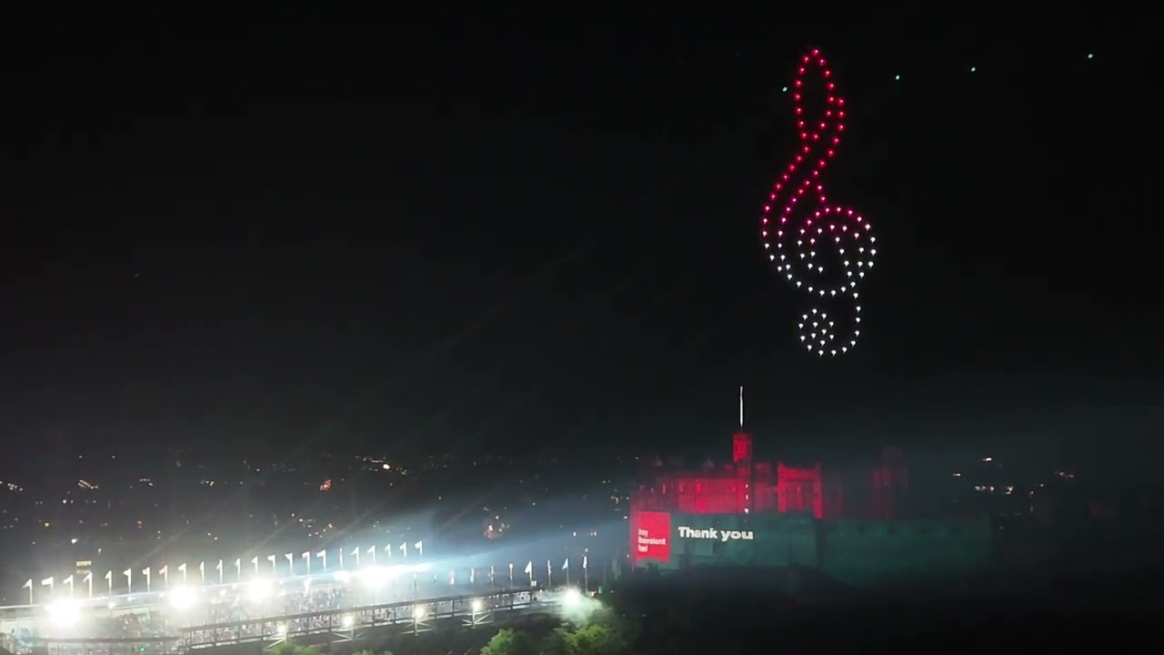 EDINBURGH TATTOO DRONE SHOW 2025