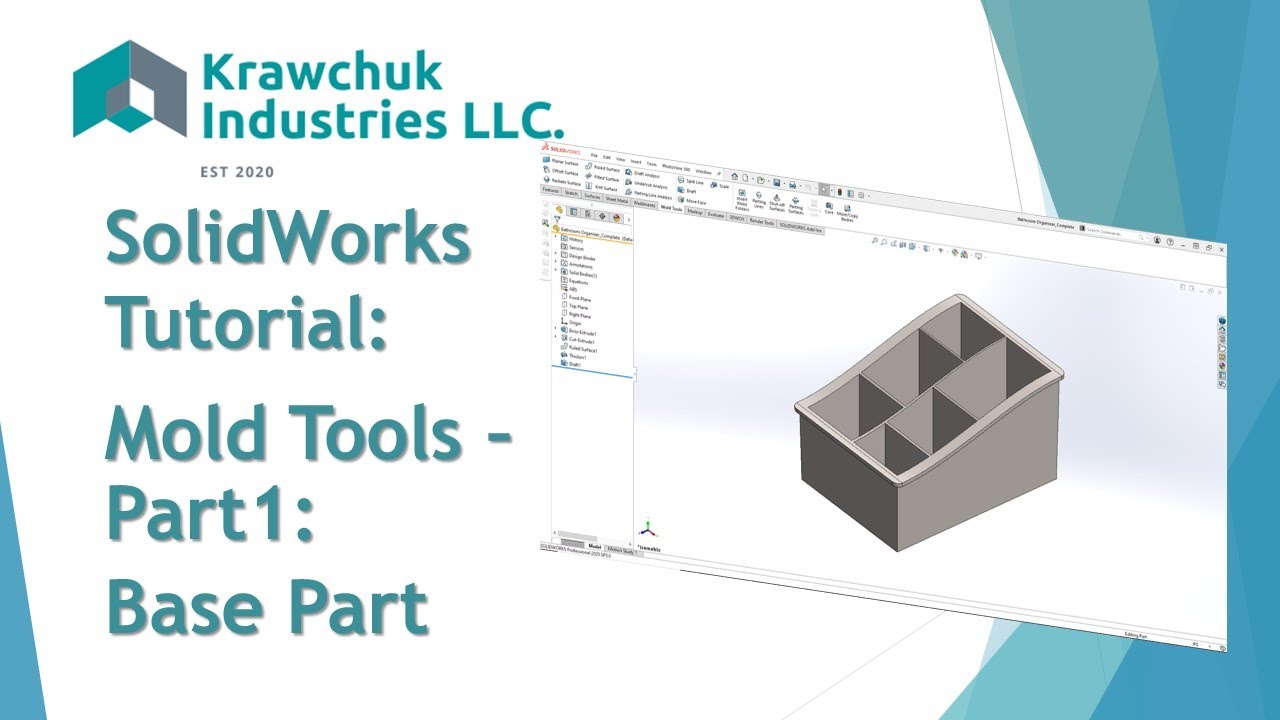 SolidWorks Tutorial: Mold Tools Series- Base Part