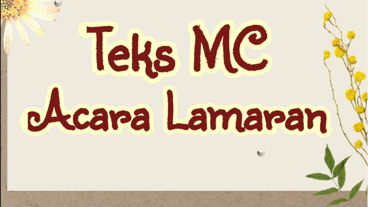 MC Lamaran