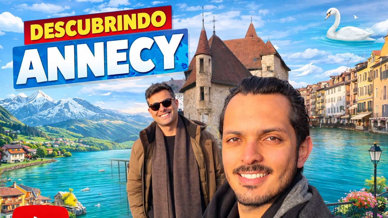 Fomos a Annecy no inverno e não estávamos preparados pra isso