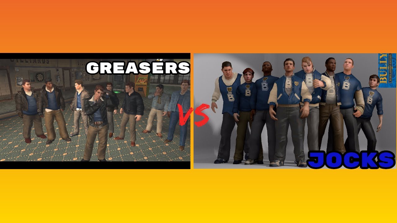 🔷Bully: Greasers (Norton Boss Health) VS Jocks (Luis Boss Health)♦️