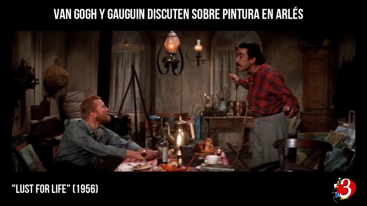 Van Gogh y Gauguin discuten sobre pintura en Arl&eacute;s