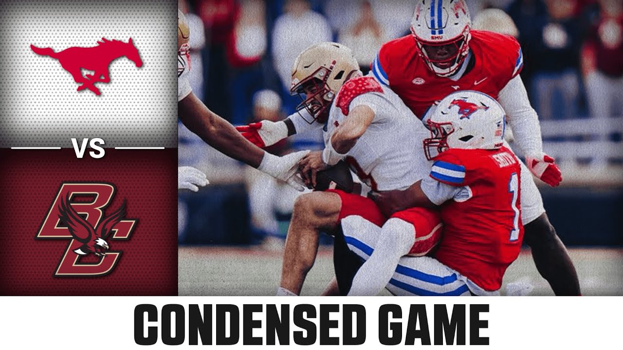 SMU vs Boston College Condensed Game | 2025 ACC Football