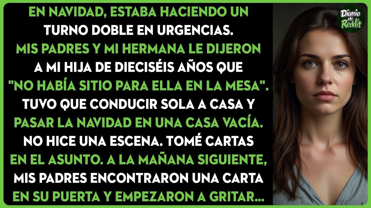 En Navidad, mi familia le prohibió a mi hija sentarse a la mesa diciendo que no había sitio