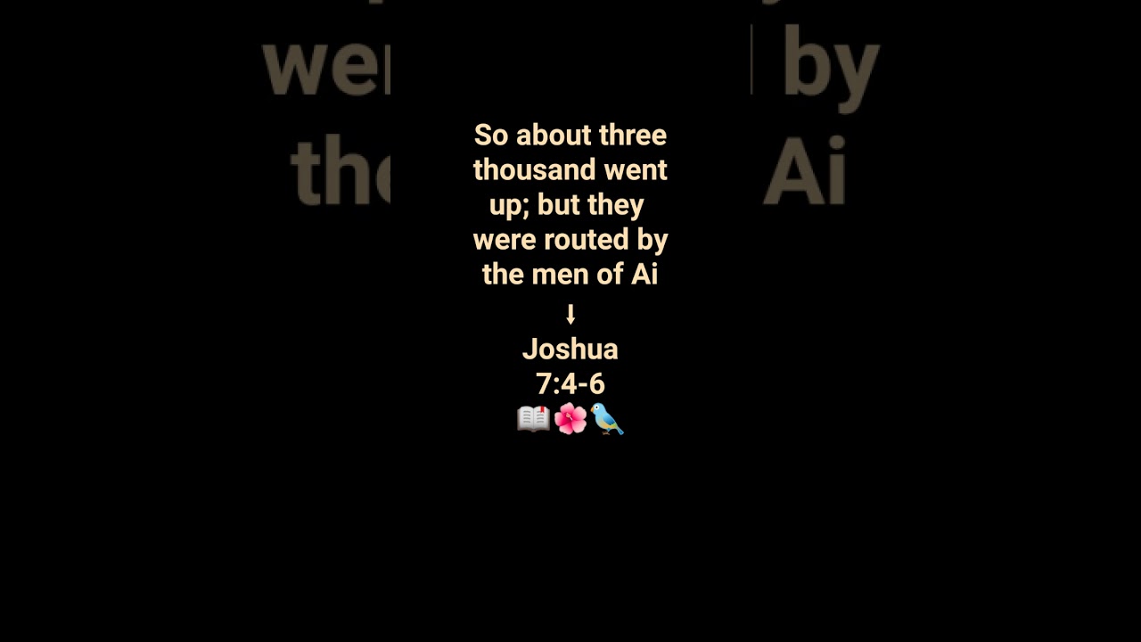Joshua 7:4-6 Achan's Sin #israel #prayer #love #faith #jesus #motivation #foryou #bible #religion