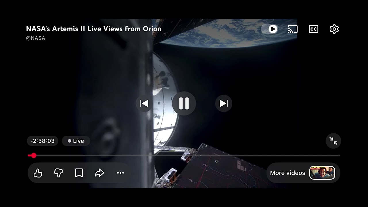 NASA Artemis LIVE FEED EARTH CGI/AI