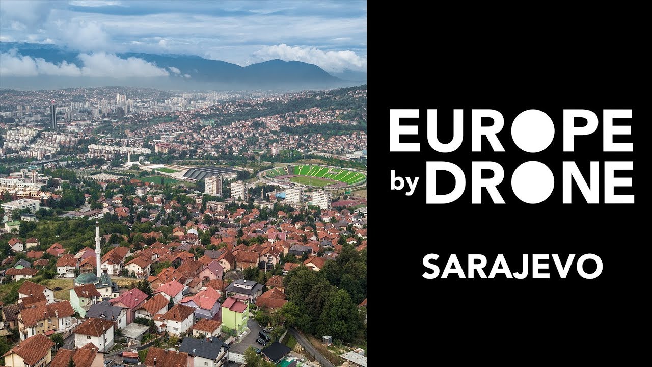 SARAJEVO | Europe by Drone (DJI Mavic Pro, aerial video)