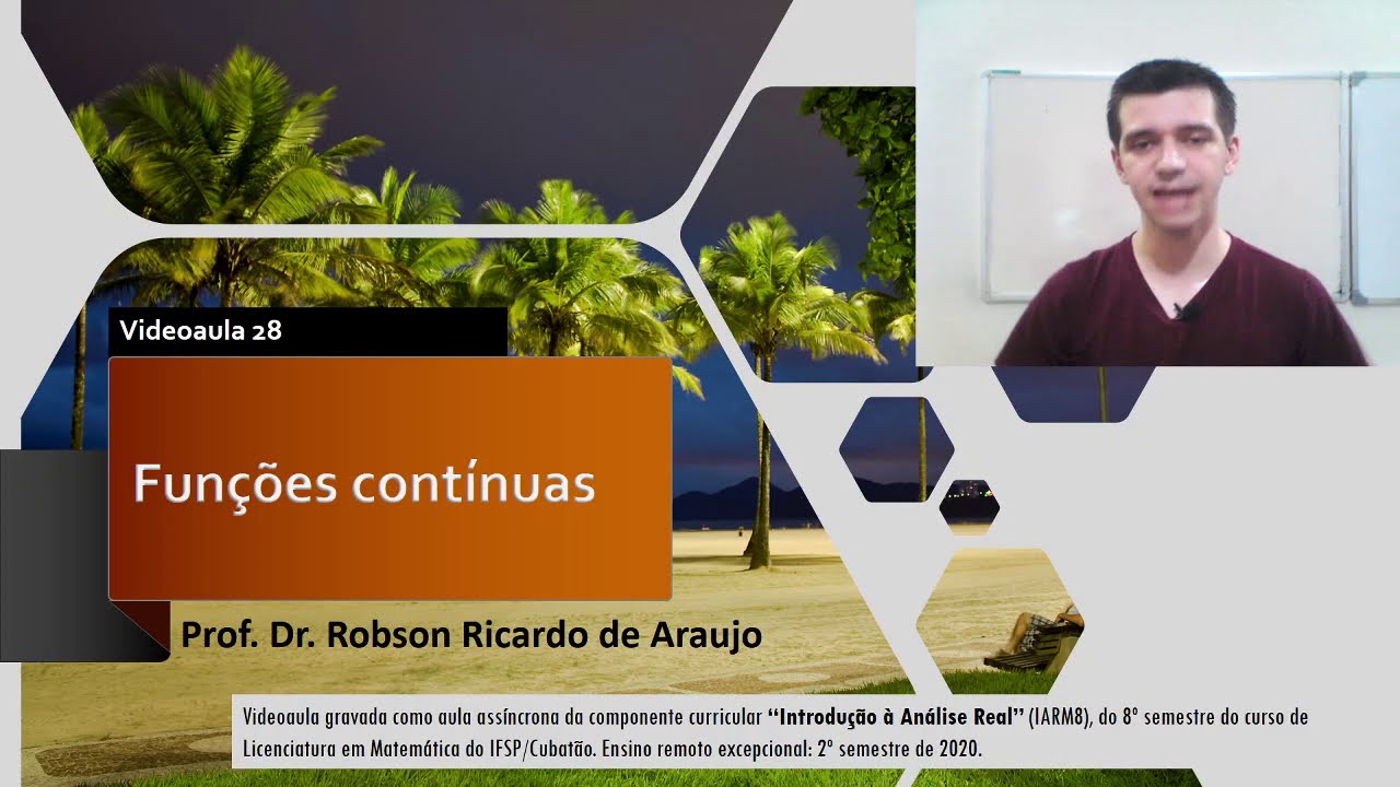 [Introdução à Análise Real] Videoaula 28 - Funções contínuas