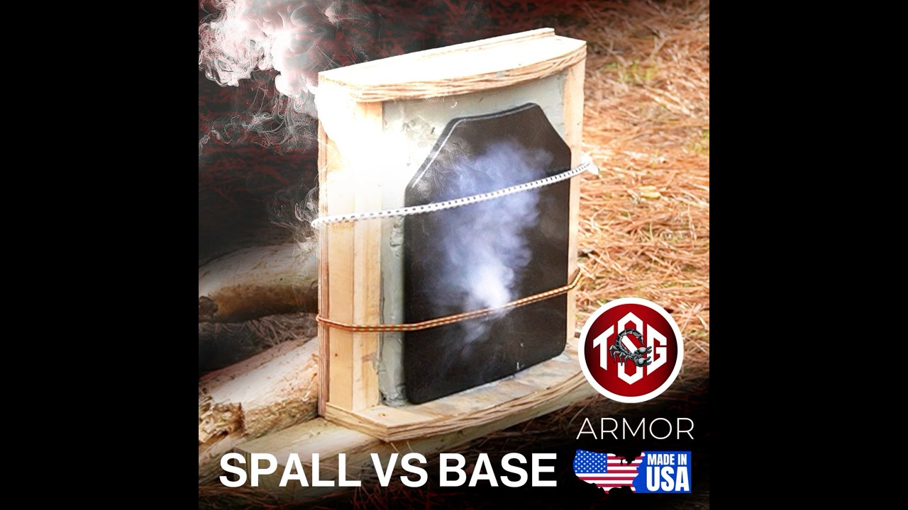 Base plates stop the bullet. Spall coating stops the fragments. 🔥 #madeinusa