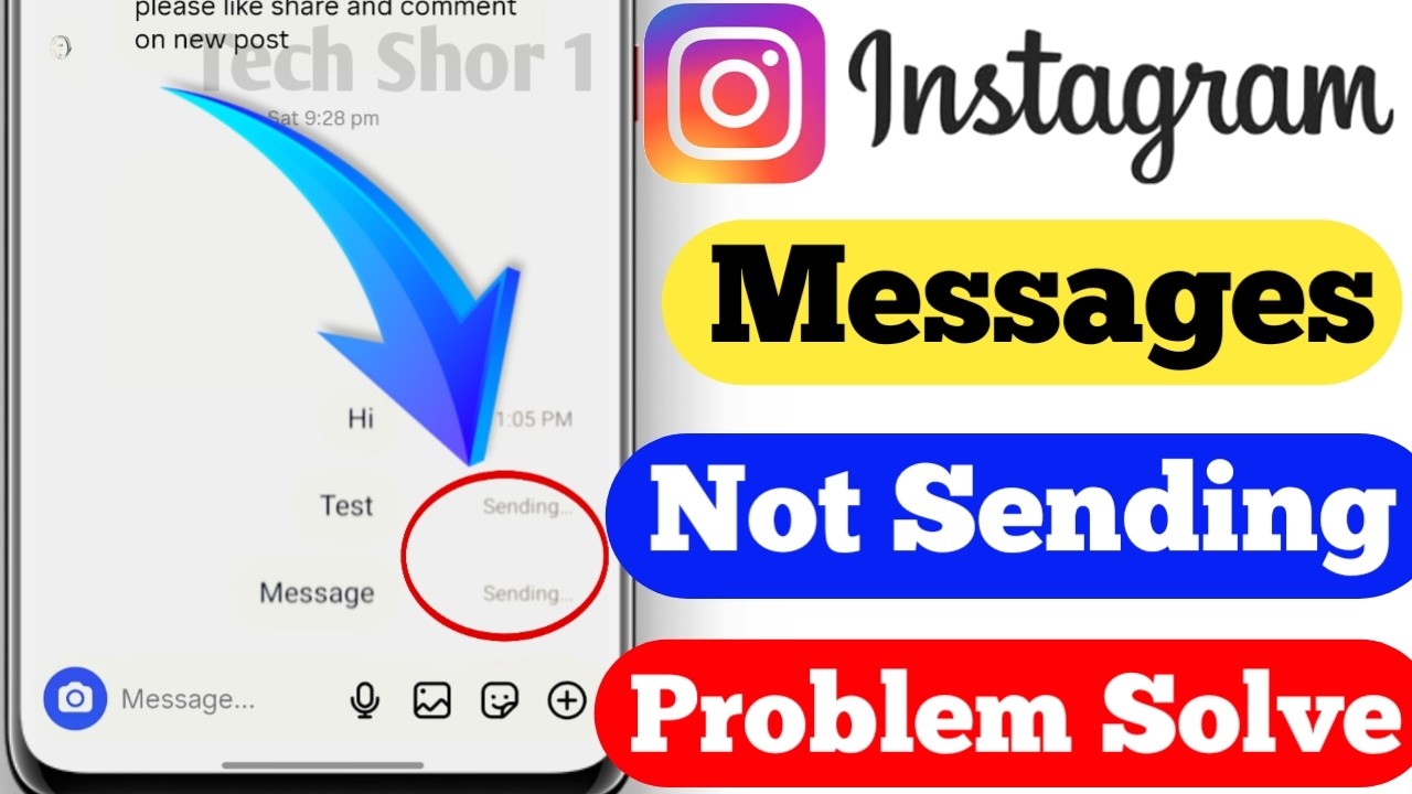 Instagram Message Not Sending Problem | How to Fix Instagram Message Sending Problem Solve