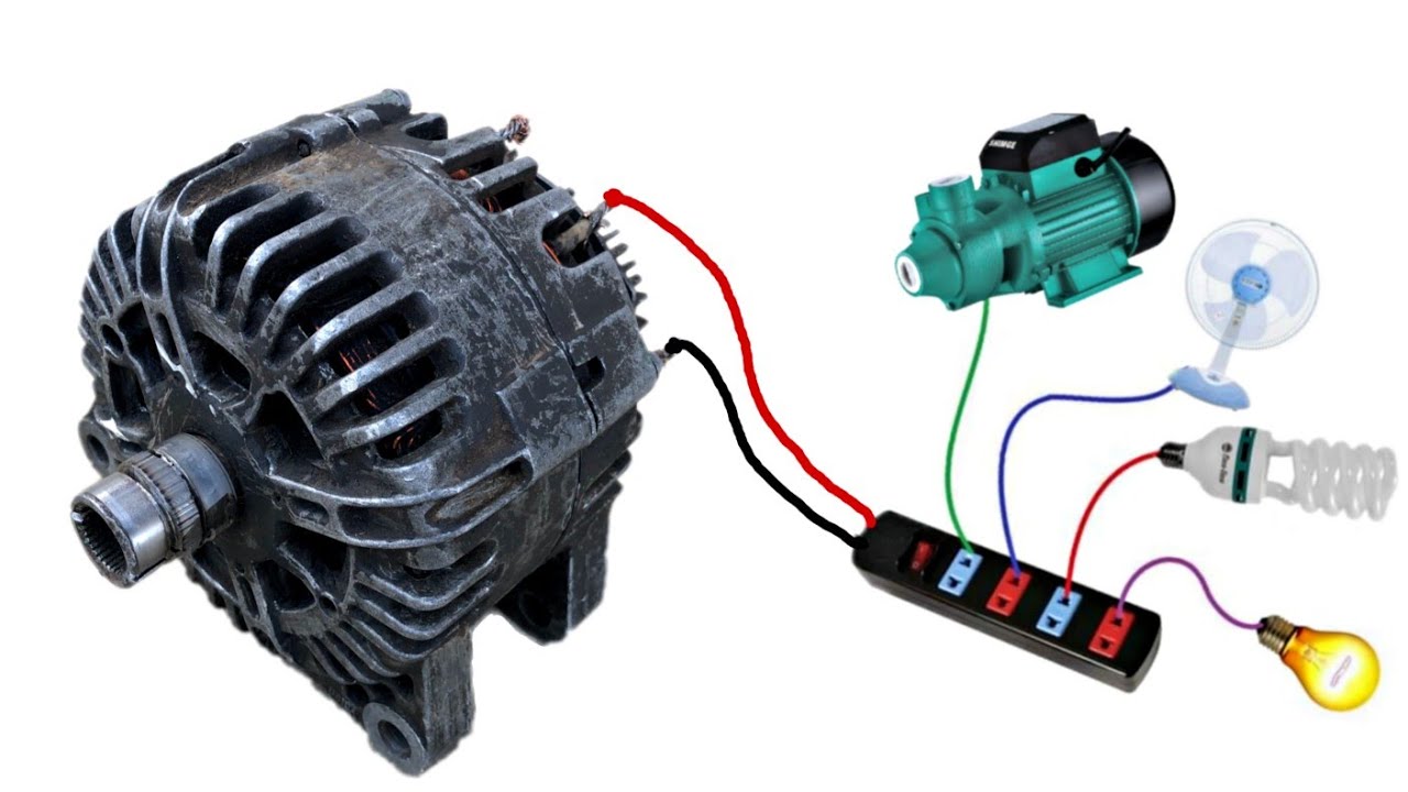 ابتكار رائع للحصول على كهرباء مجانية تضيئ بيتك 220v بطريقة بسطة