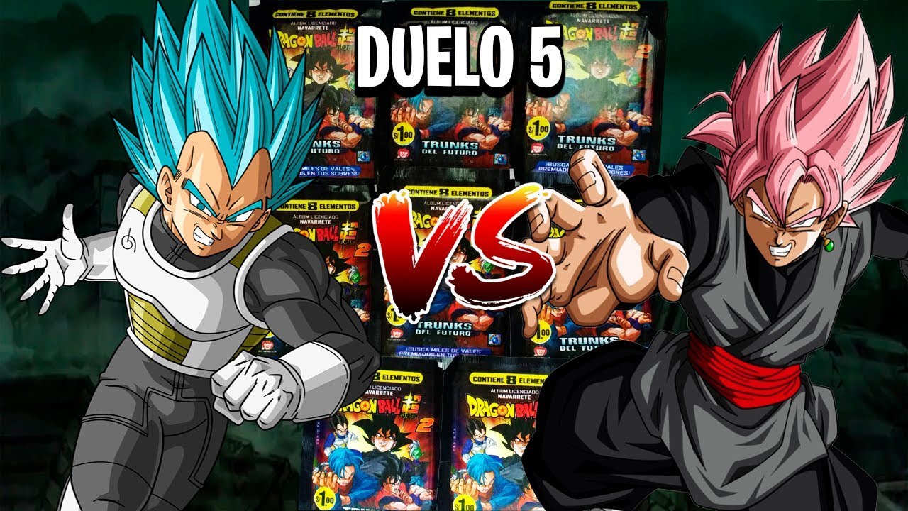 Simulación de batalla VEGETA vs GOKU BLACK | Album Dragon Ball Super 2 Navarrete