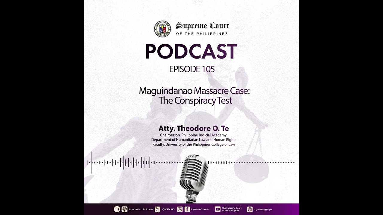 ЭПИЗОД 105 – Дело о резне в Магуинданао: проверка на заговор