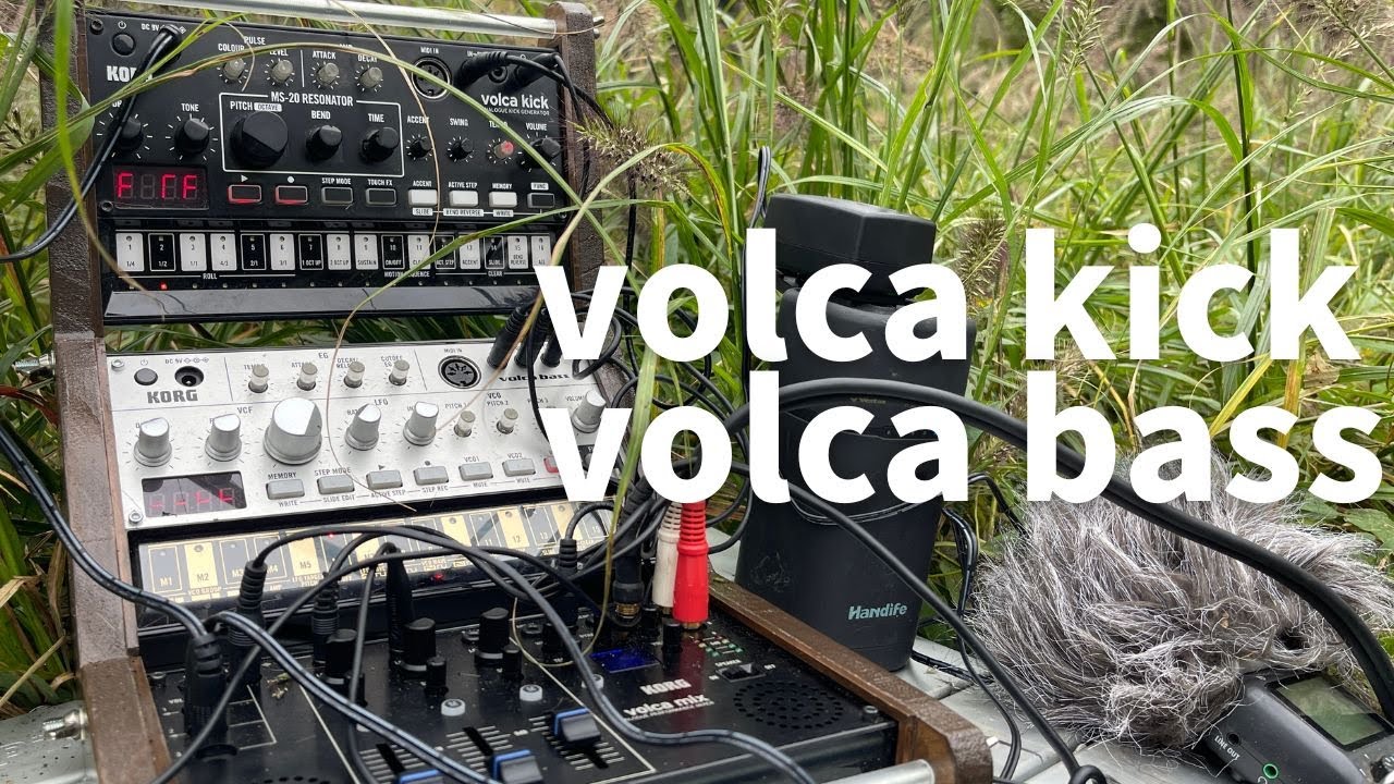 korg volca kick / volca bass / outdoor jam すすきの季節になりました　Thank you for subscribing to my channnel.