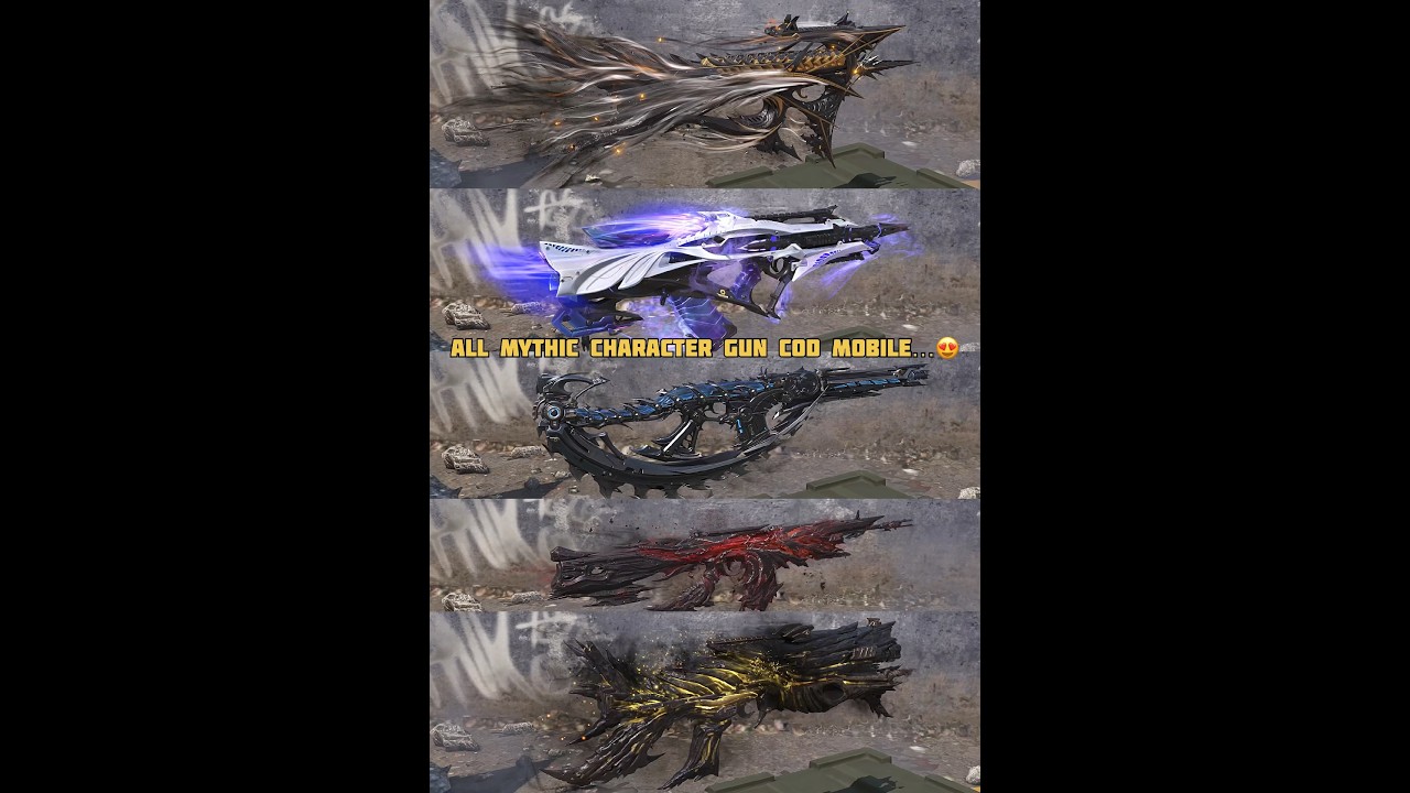 All Mythic Skin Gun In Cod Mobile
